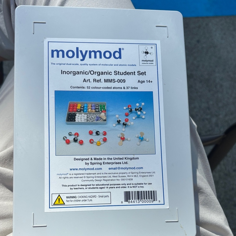 Molymod Inorganic/Organic Student Set - White Case